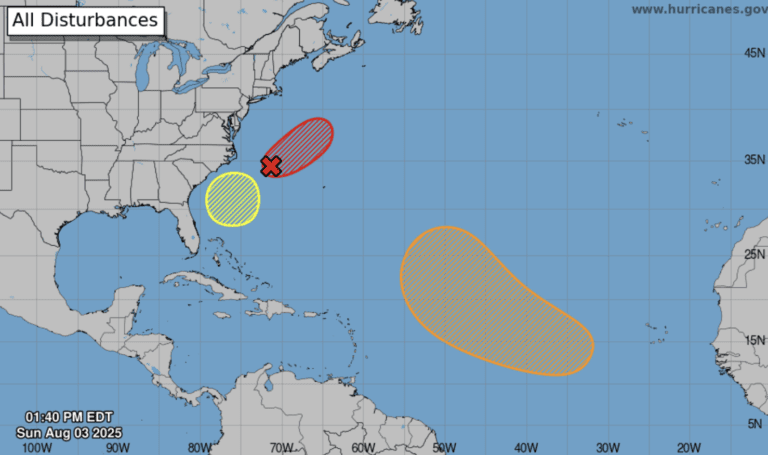 NHC Watching Three Areas for Possible Cyclone Development in Atlantic Basin